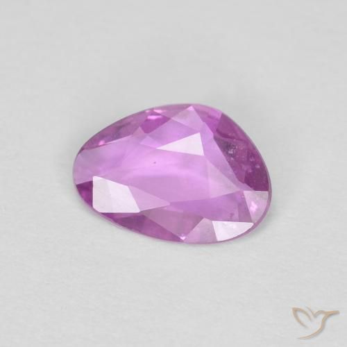 Zaffiro Viola rosato intenso naturale da 0.51 ct, Taglio a fantasia, VVS-VS