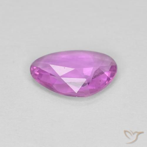 Zaffiro Viola rosato intenso naturale da 0.51 ct, Taglio a fantasia, VVS-VS