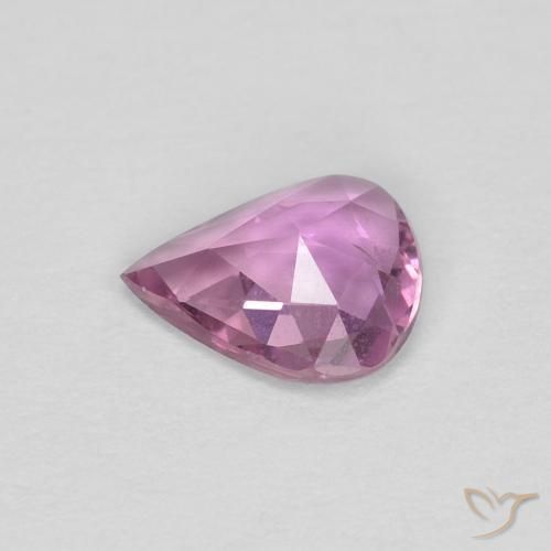 Zaffiro Viola medio naturale da 0.47 ct, Forma a pera, VS