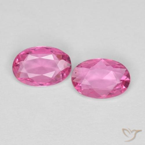 0.62ctw Naturale Rosa scuro Zaffiro, Ovale, VVS