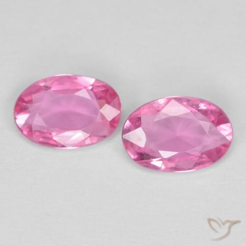 0.80ctw Naturale Rosa porpora reale Zaffiro, Ovale, VS