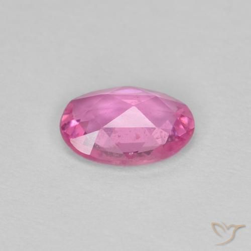 Zaffiro Rosa porpora reale naturale da 0.44 ct, Ovale, VS