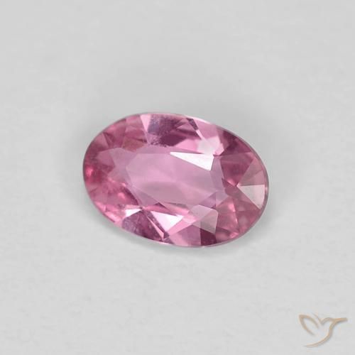 Zaffiro Rosa medio naturale da 0.40 ct, Ovale, VVS-VS