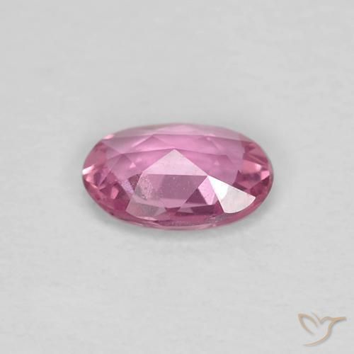 Zaffiro Rosa medio naturale da 0.40 ct, Ovale, VVS-VS