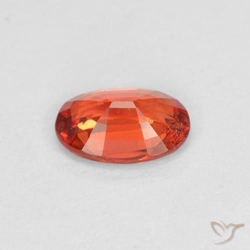 Zaffiro Rosso medio naturale da 0.50 ct, Ovale, VS