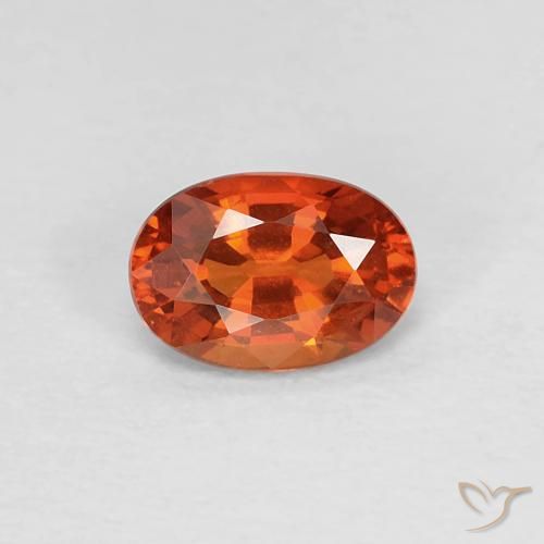 0.55ct Naturale Rosso medio Zaffiro, Ovale, VVS