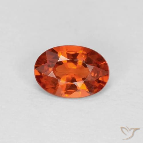 0.48ct Naturale Rosso cremisi brillante Zaffiro, Ovale, VVS