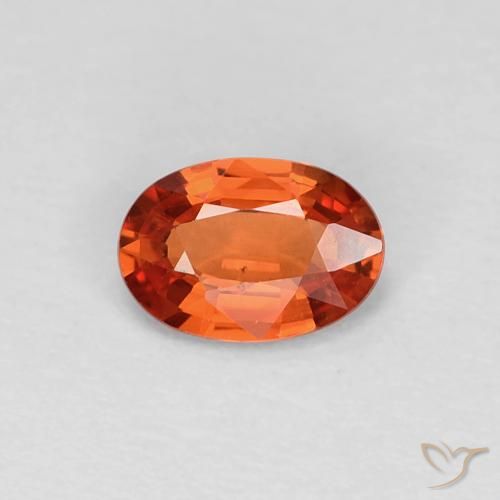 0.48ct Naturale Rosso intenso Zaffiro, Ovale, VVS-VS