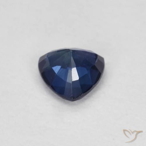 Zaffiro Azzurro crepuscolare naturale da 0.41 ct, Taglio trillion, VVS-VS