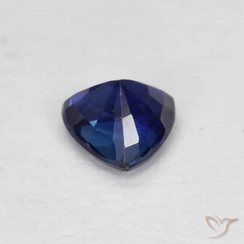 Zaffiro Azzurro crepuscolare naturale da 0.39 ct, Taglio trillion, VVS-VS