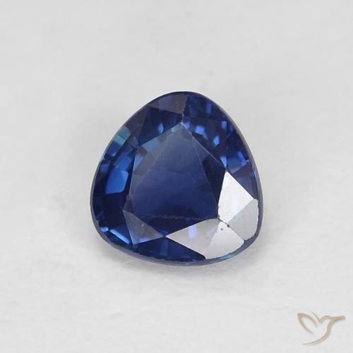 Zaffiro Azzurro crepuscolare naturale da 0.45 ct, Taglio trillion, VVS-VS
