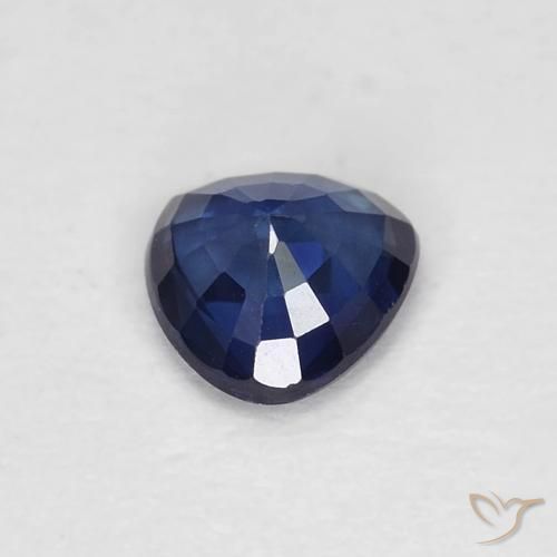 Zaffiro Azzurro crepuscolare naturale da 0.45 ct, Taglio trillion, VVS-VS
