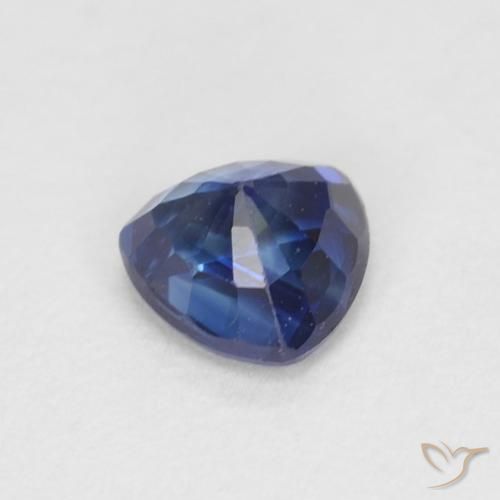 Zaffiro Azzurro crepuscolare naturale da 0.43 ct, Taglio trillion, VVS-VS