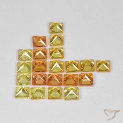 Gemme di Zaffiro Multicolore naturale da 2.71 ct, Quadrato, VS