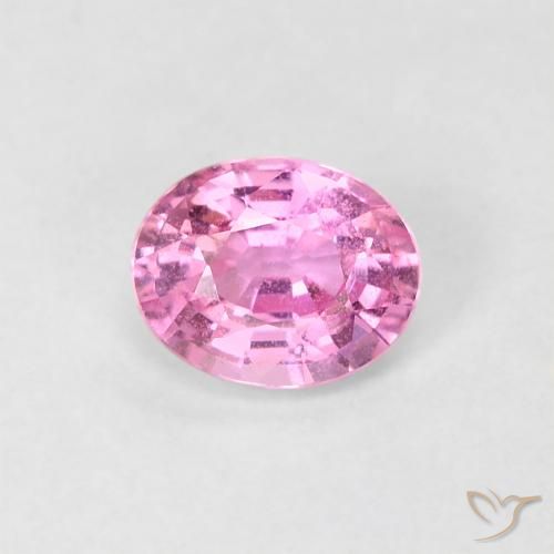 0.54ct Naturale Rosa intenso Zaffiro, Ovale, VS