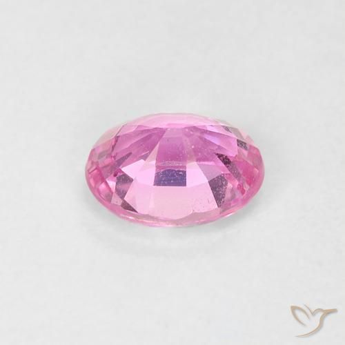 Zaffiro Rosa intenso naturale da 0.54 ct, Ovale, VS