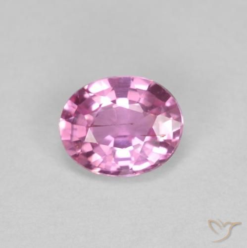 0.46ct Naturale Rosa intenso Zaffiro, Ovale, VS