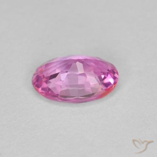 Zaffiro Rosa intenso naturale da 0.48 ct, Ovale, VS