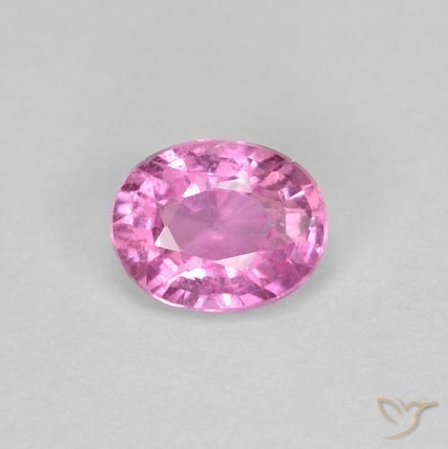 0.45ct Naturale Rosa medio Zaffiro, Ovale, VS