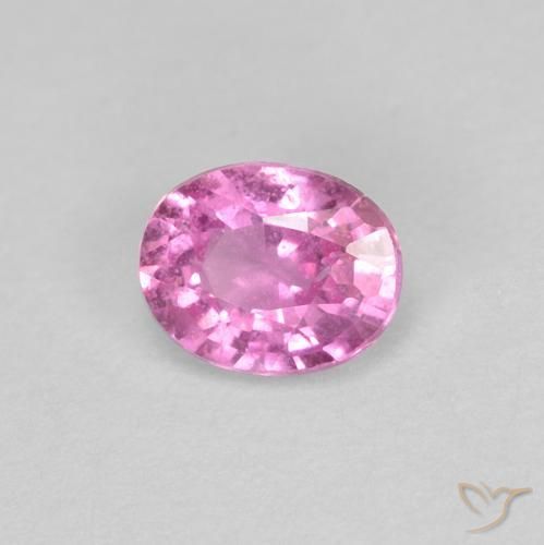 Zaffiro Rosa medio naturale da 0.45 ct, Ovale, VS
