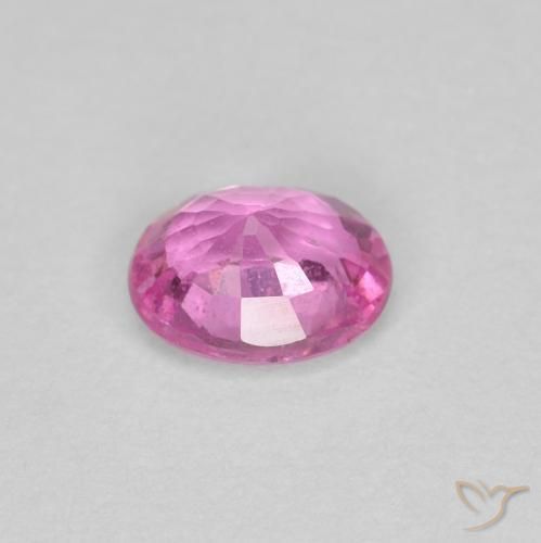 Zaffiro Rosa medio naturale da 0.45 ct, Ovale, VS