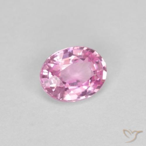 Zaffiro Rosa porpora reale naturale da 0.38 ct, Ovale, VS