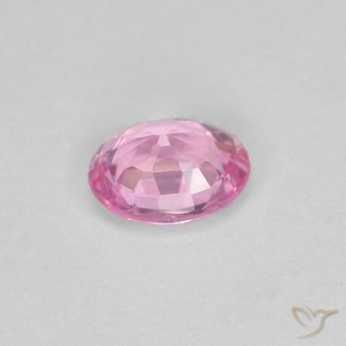 Zaffiro Rosa porpora reale naturale da 0.38 ct, Ovale, VS