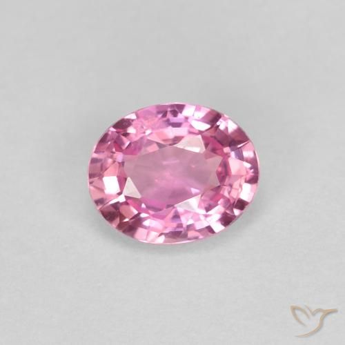 0.49ct Naturale Rosa porpora reale Zaffiro, Ovale, VS