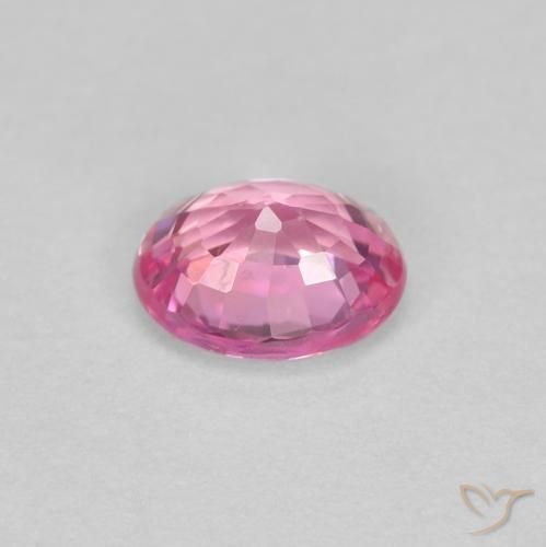 Zaffiro Rosa porpora reale naturale da 0.49 ct, Ovale, VS