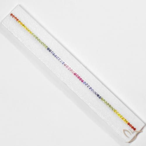 5.57ctw Naturale Multicolore Zaffiro, Rotondo, VS