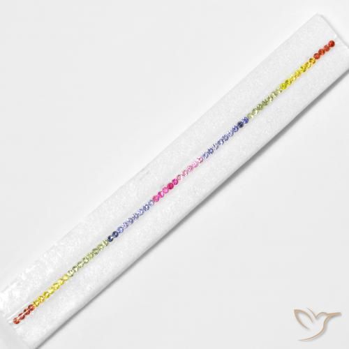 5.06ctw Naturale Multicolore Zaffiro, Rotondo, VS