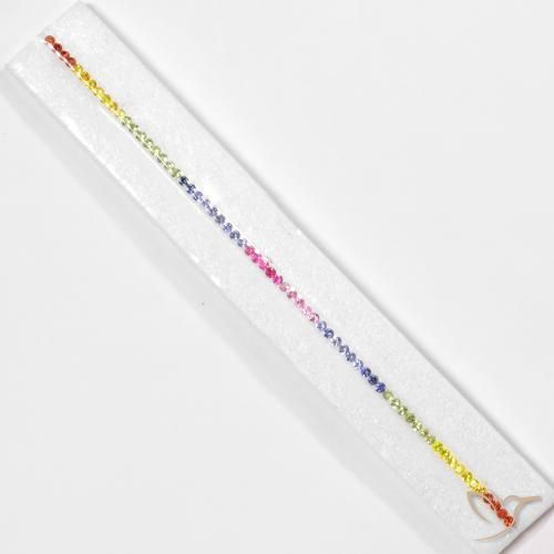 Gemme di Zaffiro Multicolore naturale da 5.06 ct, Rotondo, VS