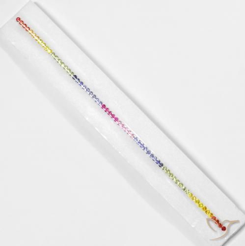 5.63ctw Naturale Multicolore Zaffiro, Rotondo, VS