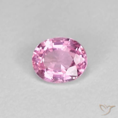 Zaffiro Rosa porpora reale naturale da 0.48 ct, Ovale, VVS-VS