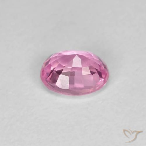 Zaffiro Rosa porpora reale naturale da 0.48 ct, Ovale, VVS-VS