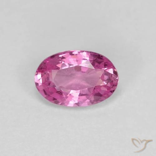 0.62ct Naturale Viola rossastro Zaffiro, Ovale, VS