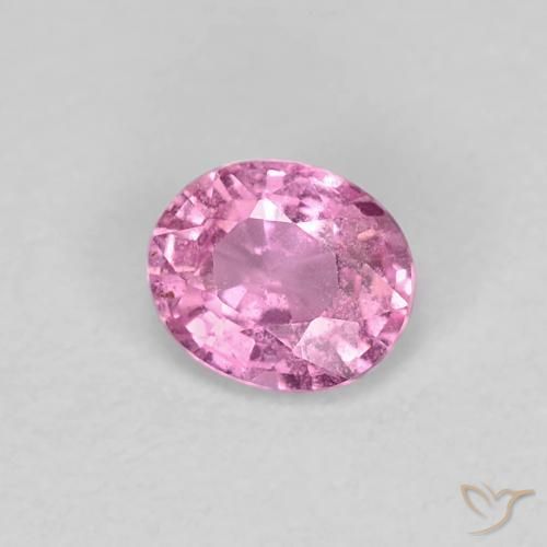 Zaffiro Rosa porpora reale naturale da 0.41 ct, Taglio ovale, VS