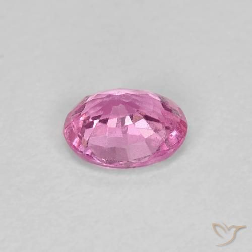 Zaffiro Rosa porpora reale naturale da 0.41 ct, Taglio ovale, VS