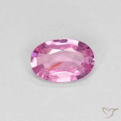 0.44ct Naturale Rosa intenso Zaffiro, Ovale, VS