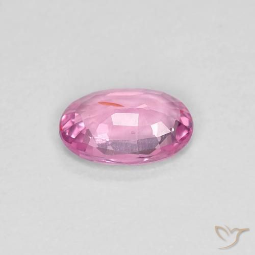 Zaffiro Rosa intenso naturale da 0.44 ct, Ovale, VS