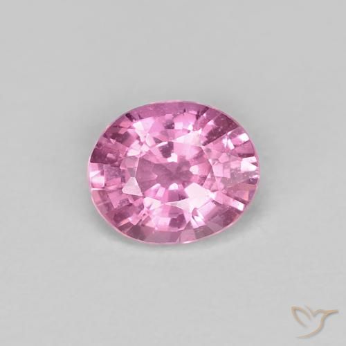0.49ct Naturale Rosa viola reale molto chiaro Zaffiro, Ovale, VS