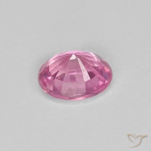 Zaffiro Rosa viola reale molto chiaro naturale da 0.49 ct, Ovale, VS