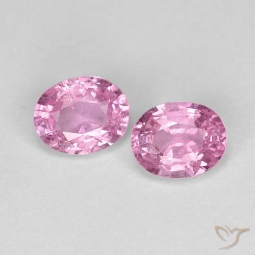 0.91ctw Naturale Rosa Molto Chiaro Zaffiro, Ovale, VS-SI