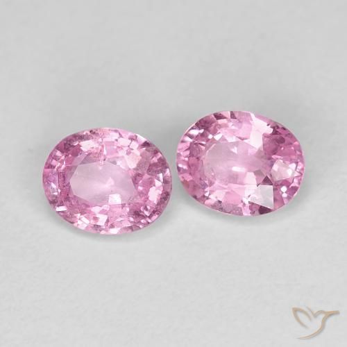 Gemme di Zaffiro Rosa Molto Chiaro naturale da 0.91 ct, Ovale, VS-SI