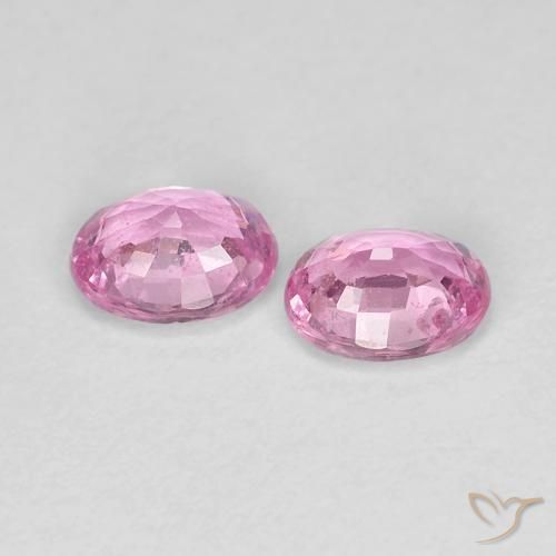 Gemme di Zaffiro Rosa Molto Chiaro naturale da 0.91 ct, Ovale, VS-SI