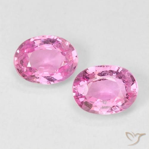 0.80ctw Naturale Rosa viola reale molto chiaro Zaffiro, Ovale, VS-SI