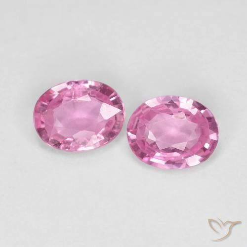 0.71ctw Naturale Rosa Molto Chiaro Zaffiro, Ovale, VS-SI
