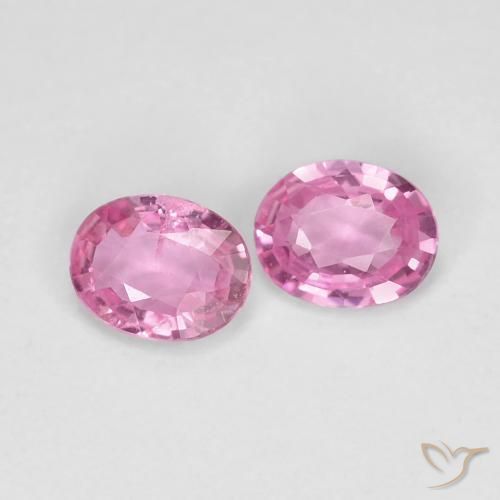 Gemme di Zaffiro Rosa Molto Chiaro naturale da 0.71 ct, Ovale, VS-SI