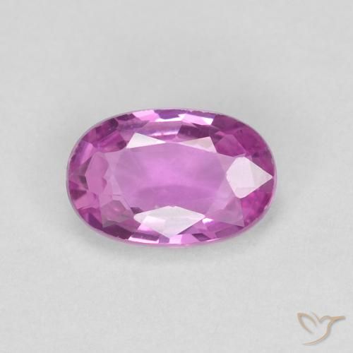 0.47ct Naturale Rosa violetto Zaffiro, Ovale, VVS