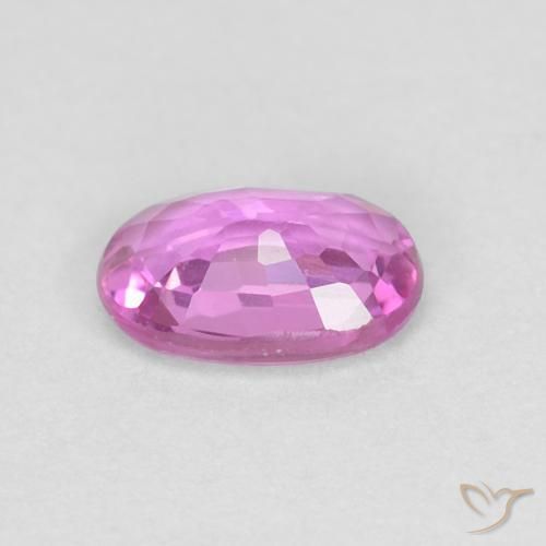 Zaffiro Rosa violetto naturale da 0.47 ct, Ovale, VVS